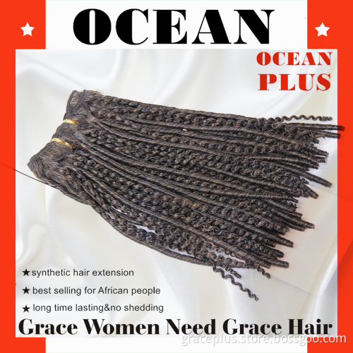 Hot selling wholesale silk tangle free high quality yaki synthetic curly hair weave